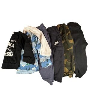 Nike Old Navy Toddler Boys 7 Piece Clothing Lot Joggers Graphic Tops Size 2T-3T